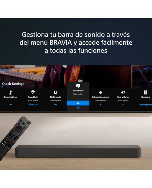 Barra de sonido Sony HT-S2000 3.1, Dolby Atmos Negro-8
