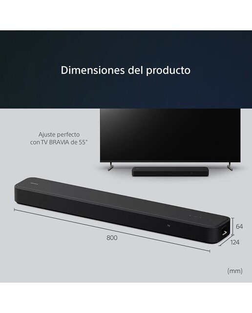 Barra de sonido Sony HT-S2000 3.1, Dolby Atmos Negro-10