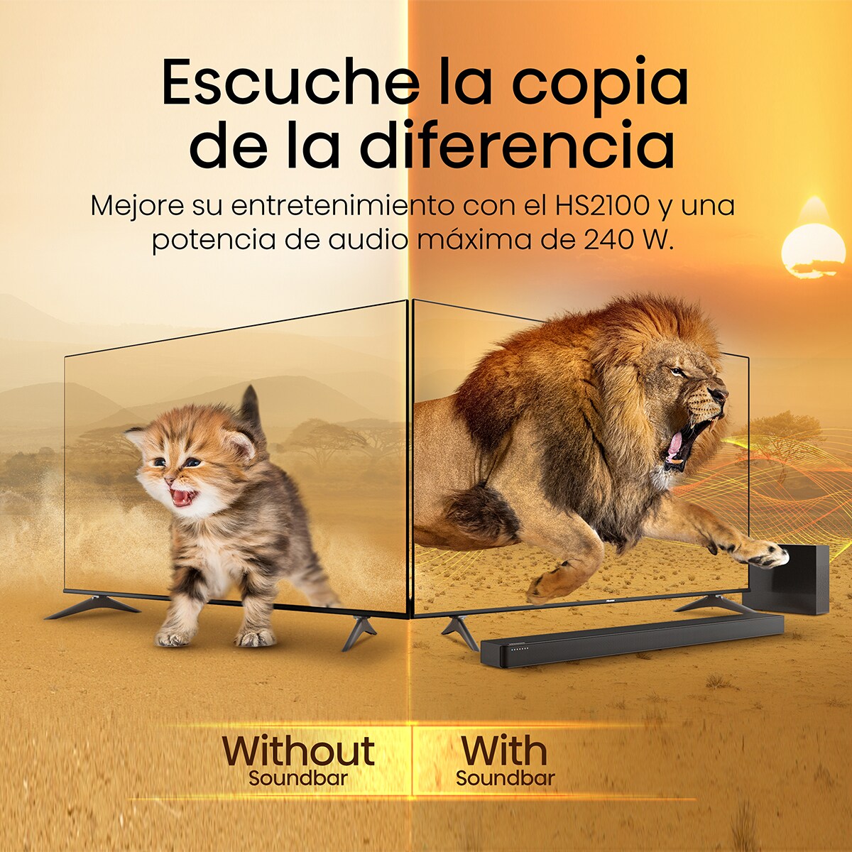 Barra de Som Hisense HS2100 2.1, Dolby Audio, 240W, Subwoofer Sem Fios Preto-9