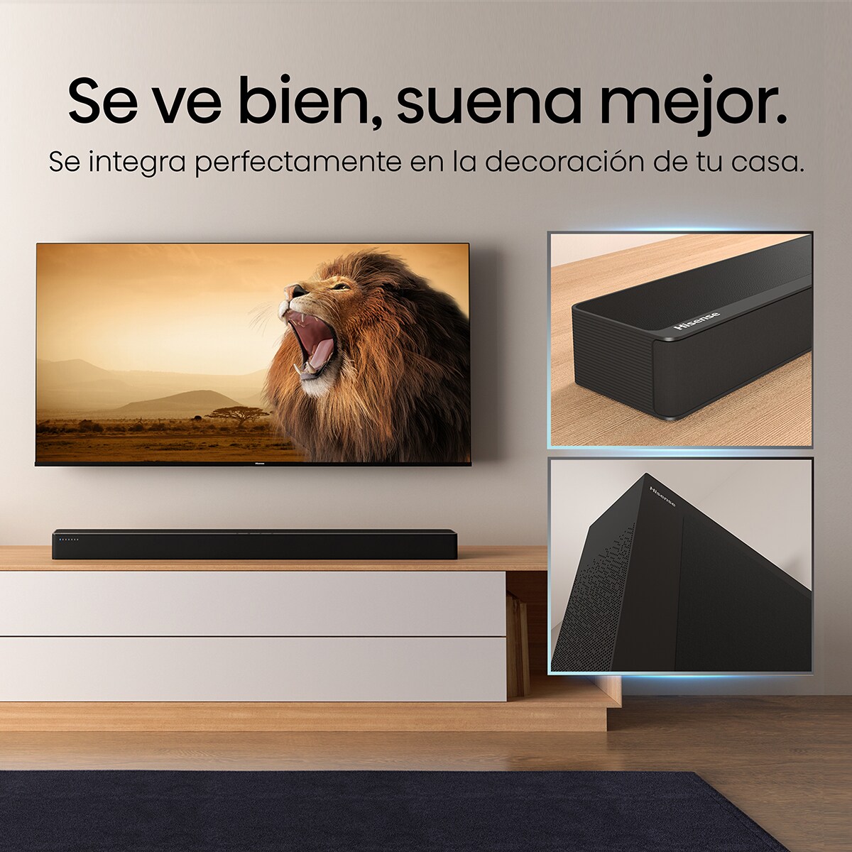Barra de Som Hisense HS2100 2.1, Dolby Audio, 240W, Subwoofer Sem Fios Preto-10