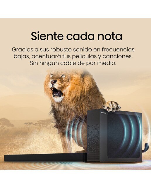 Barra de Som Hisense HS2100 2.1, Dolby Audio, 240W, Subwoofer Sem Fios Preto-11