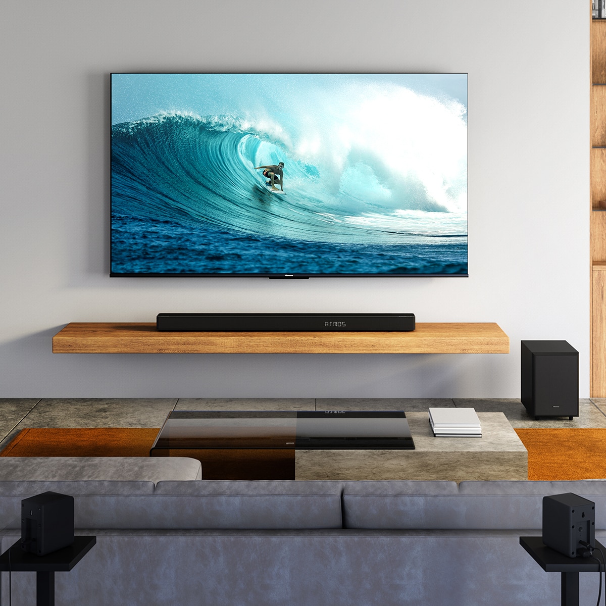 Barra de sonido Hisense AX5125H, 5.1.2 Dolby Atmos, con Subwoofer inalámbrico Negro-13