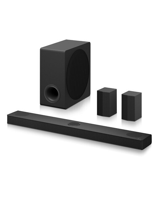 Barra de sonido LG S80TR AI Sound Pro 4K, 5.1.3, 580W, HDR10, Dolby Vision, Dolby Atmos y DTS:X, Wi-Fi, Subwoofer inalámbrico