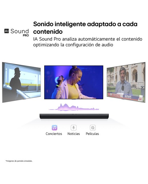 Barra de Som LG S80TR AI Sound Pro 4K, 5.1.3, 580 W, HDR10, Dolby Vision, Dolby Atmos e DTS:X, Wi-Fi, subwoofer sem fios Preto-13