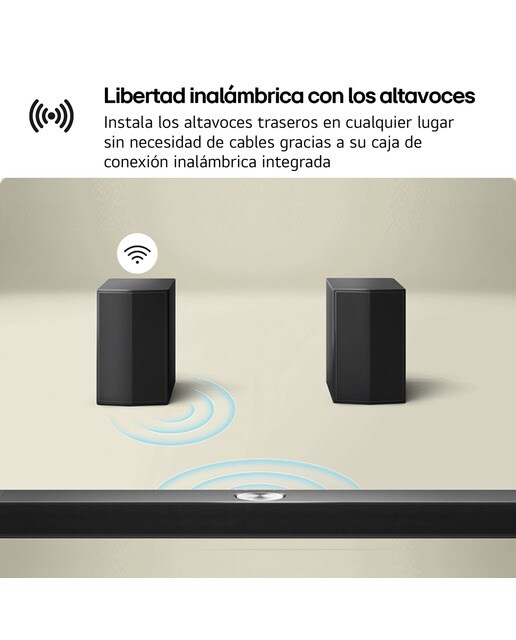 Imagen 10 de Barra de sonido LG S40TR AI Sound Pro, 4.1, 400W, Dolby Digital y DTS Digital Surround, Subwoofer inalámbrico - Negro Negro