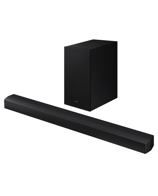 Barra de sonido Samsung HW-B650D/ZF, Dolby 5.1 y DTS Virtual:X, 370W, Subwoofer inalámbrico, Blueooth 4.2