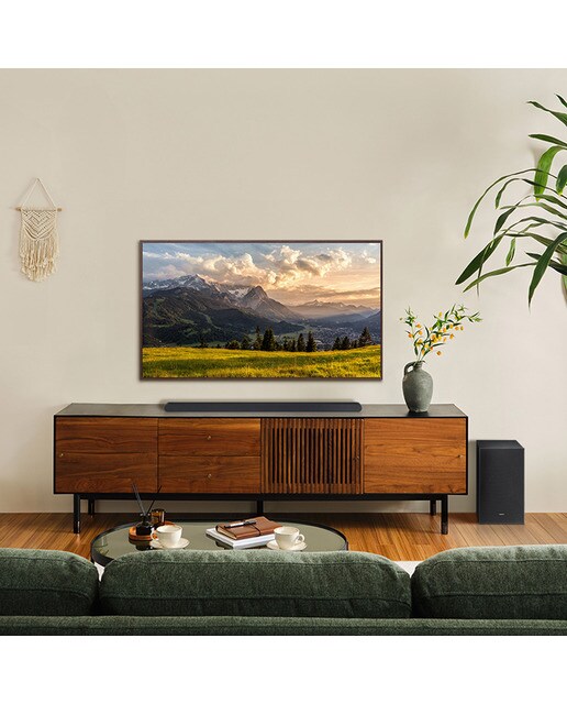 Barra de sonido UltraSlim Samsung 2024 HW-S700D, 3.1, Dolby Atmos y DTS: X, 250W, Subwoofer inalámbrico, Wi-Fi Negro-6
