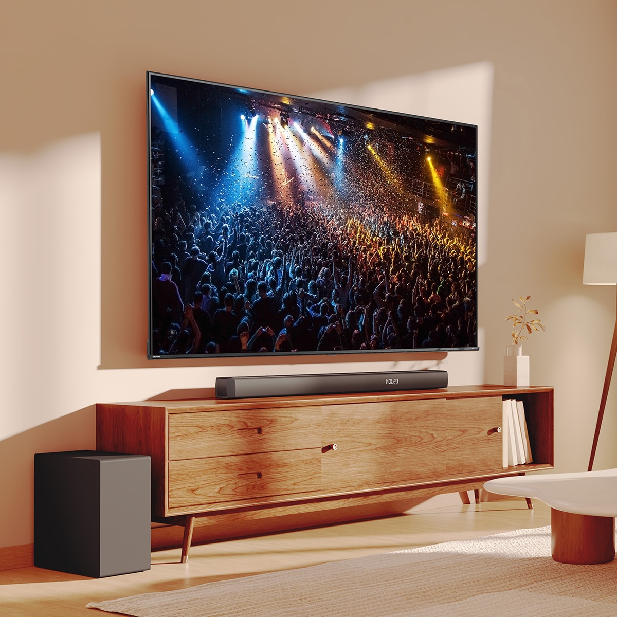 Barra de sonido Hisense HS3100, 3.1, Dolby Digital Plus, 480W con Subwoofer inalámbrico Negro-15