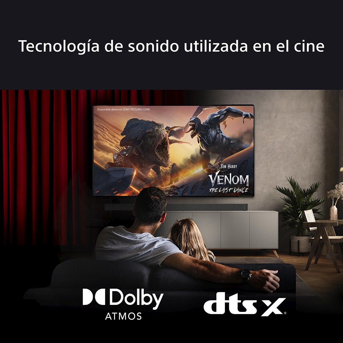 Barra de sonido Sony BRAVIA Theatre Bar 6, 3.1.2 canales, subwoofer inalámbrico, sonido cinematográfico Dolby Atmos y DTS:X, IA Voice Zoom3 Negro-7