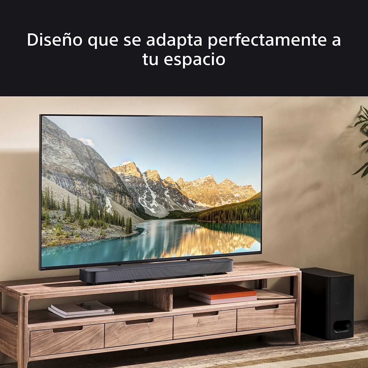 Barra de sonido Sony BRAVIA Theatre Bar 6, 3.1.2 canales, subwoofer inalámbrico, sonido cinematográfico Dolby Atmos y DTS:X, IA Voice Zoom3 Negro-10