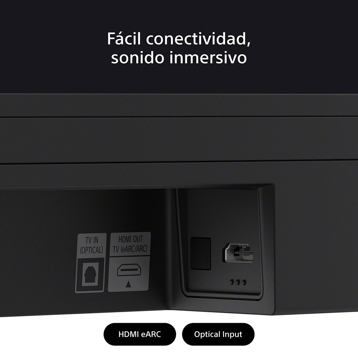 Barra de sonido Sony BRAVIA Theatre Bar 6, 3.1.2 canales, subwoofer inalámbrico, sonido cinematográfico Dolby Atmos y DTS:X, IA Voice Zoom3 Negro-11