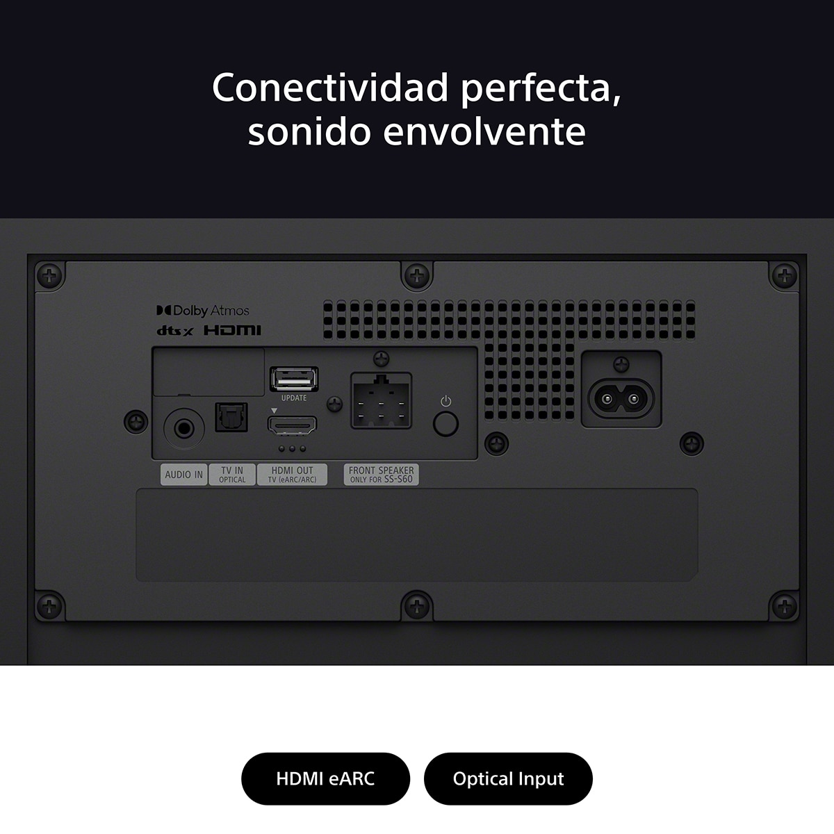 Sistema Cine en casa Sony BRAVIA Theatre SYSTEM 6, 1000W con barra de sonido 5.1, 2 altavoces traseros y un potente subwoofer, Dolby Atmos y DTS:X Negro-12