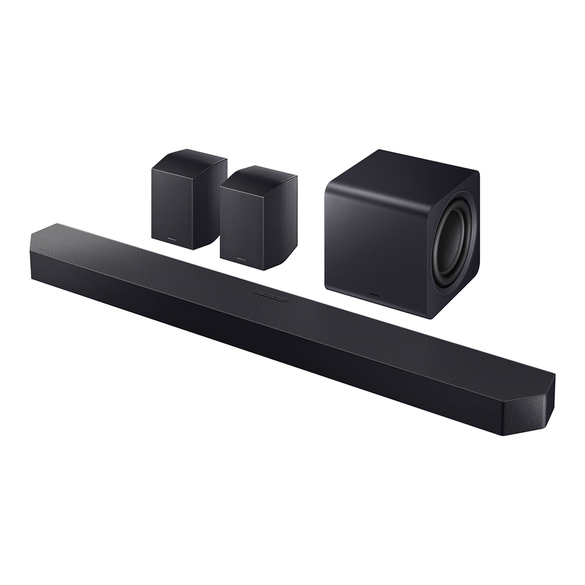 Imagen 0 de Barra de sonido Samsung 2025 HW-Q990F, Dolby Atmos y DTS: X, Q-Symphony, 11.1.4 con 23 altavoces, 756W, Subwoofer inalámbrico 8" de 300W, Wi-Fi
