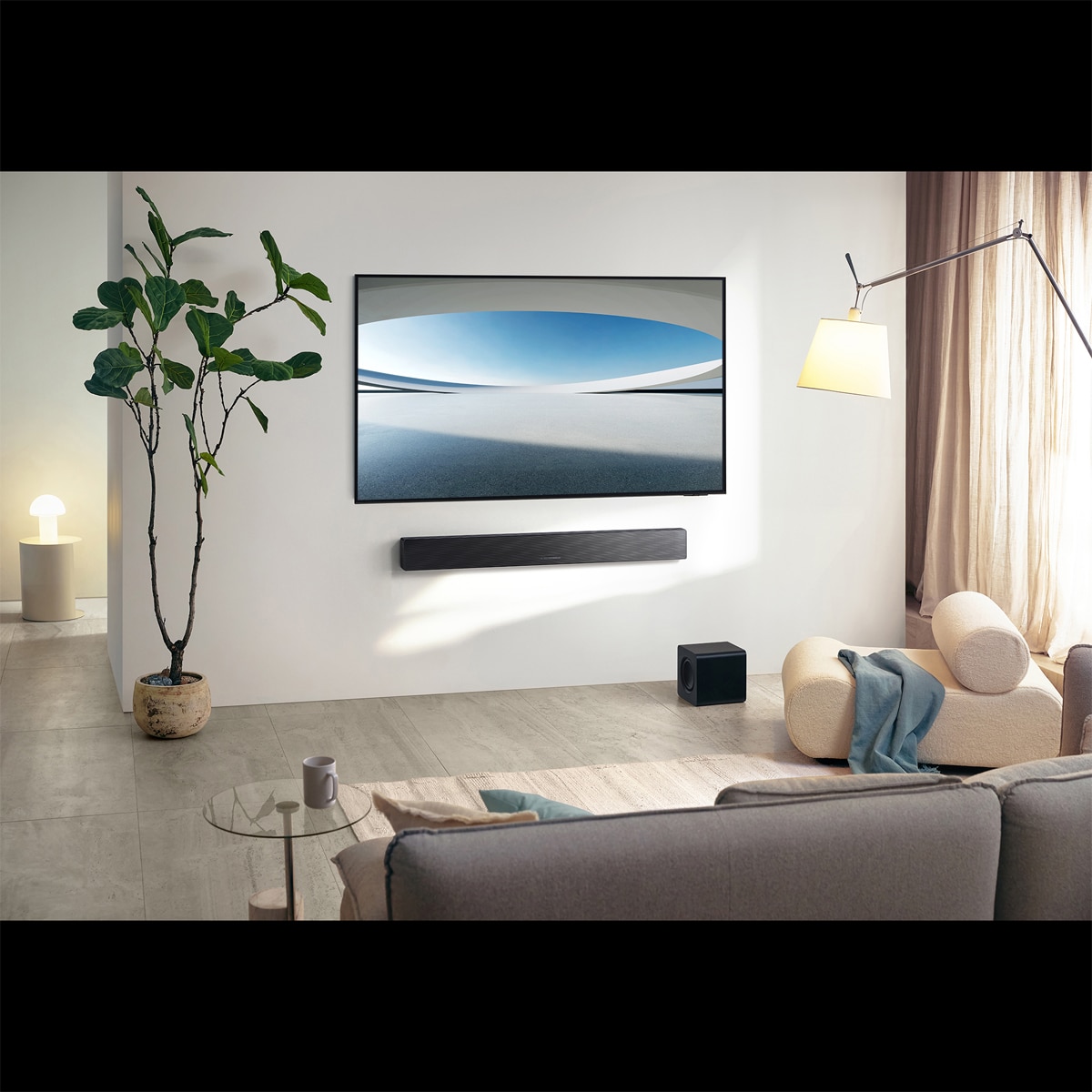 Barra de sonido Samsung 2025 HW-QS700F, Dolby Atmos y DTS Virtual: X, Q-Symphony, 3.1.2 con 9 altavoces, 345W, Subwoofer inalámbrico 6.5" 160W, Wi-Fi Negro-8