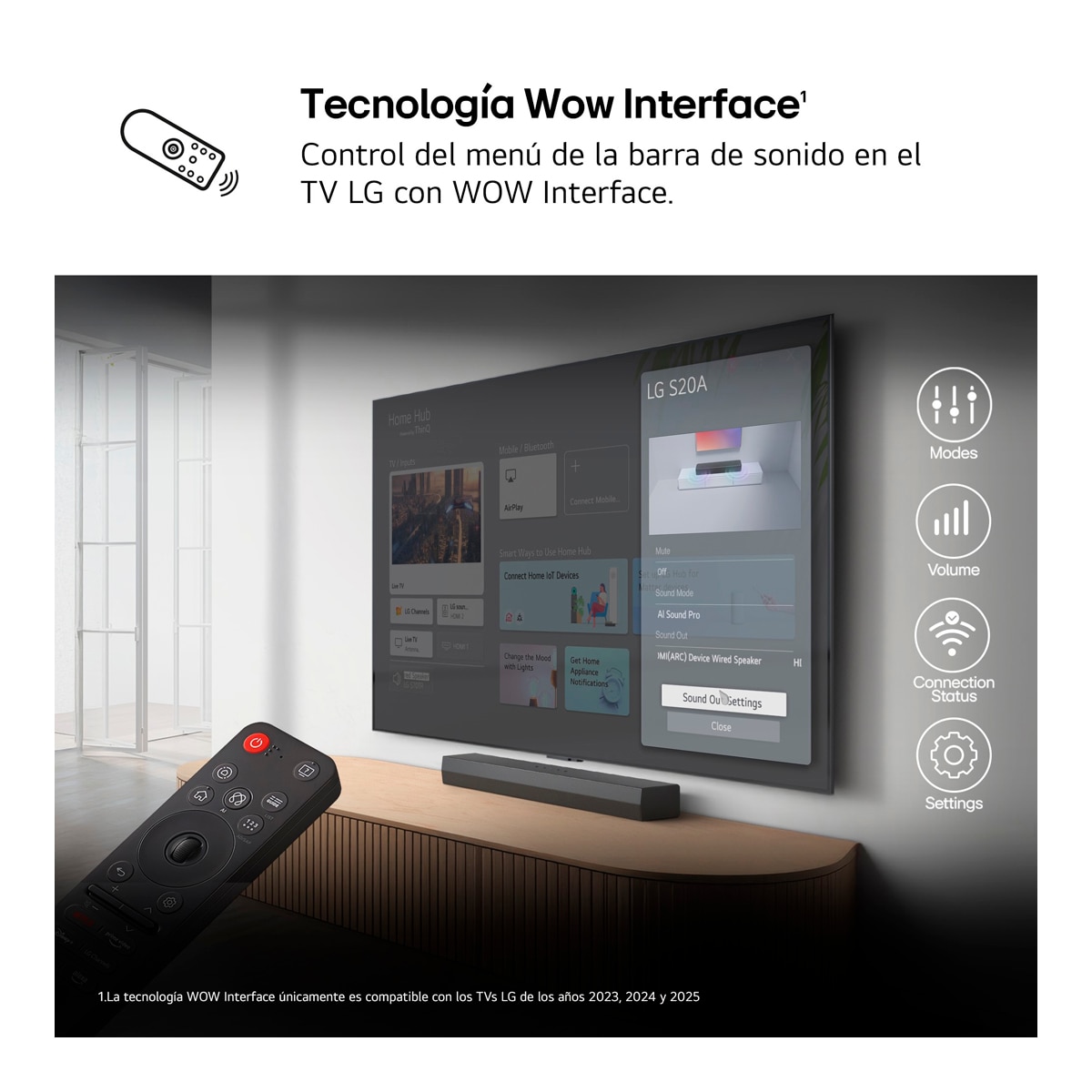 Barra de Sonido LG S20A, 2.0, 50W, Bluetooth 5.3, HDMI-ARC, compacta con doble woofer integrado, Dolby Digital, DTS Digital Surround, Negro Negro-6