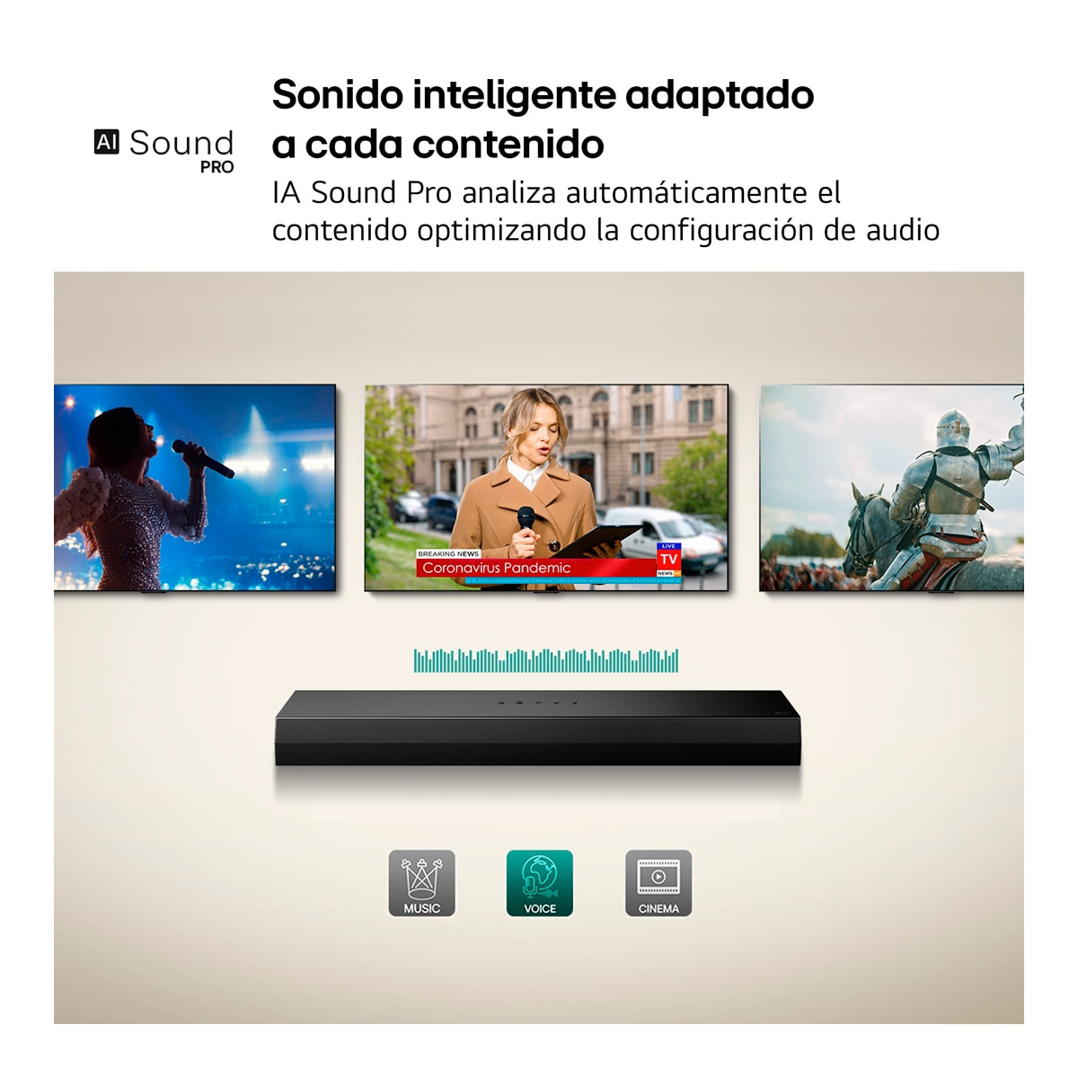 Barra de Sonido LG S20A, 2.0, 50W, Bluetooth 5.3, HDMI-ARC, compacta con doble woofer integrado, Dolby Digital, DTS Digital Surround, Negro Negro-7