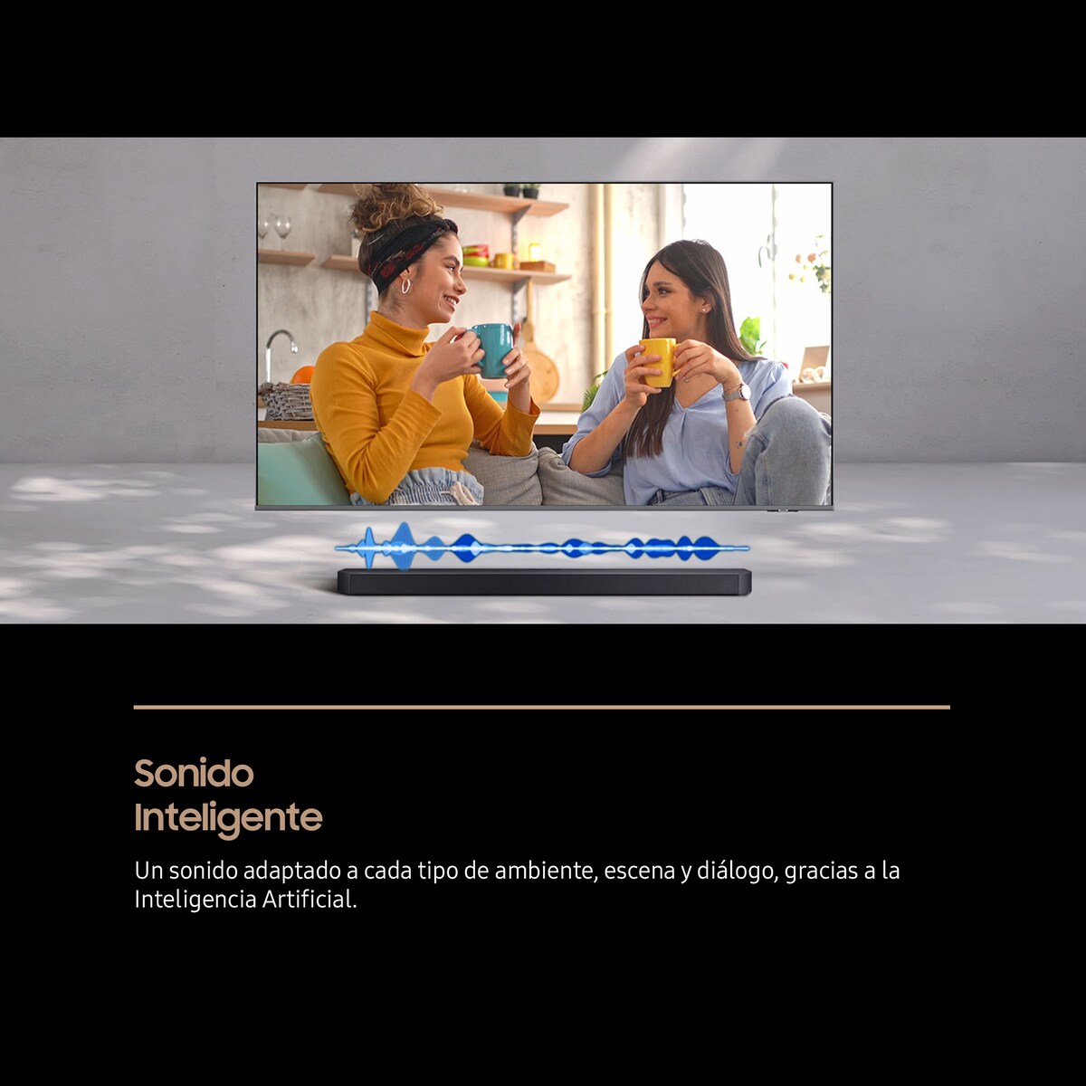 Barra de sonido Samsung HW-B650F, Dolby 5.1 y DTS Virtual:X, 5.1 con 4 altavoces,  Q-Symphony, 370W, Subwoofer inalámbrico 6.5" 250W Negro-5