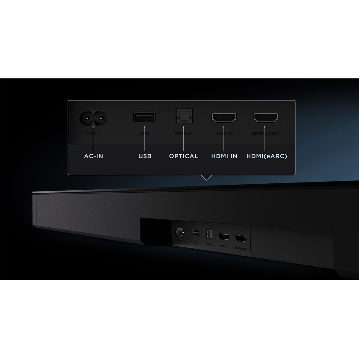Barra de sonido TCL Q75HE 5.1.2 canales Titanio-3