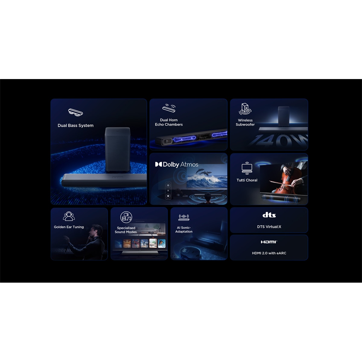 Barra de sonido TCL S55HE 2.1 canales Titanio-2