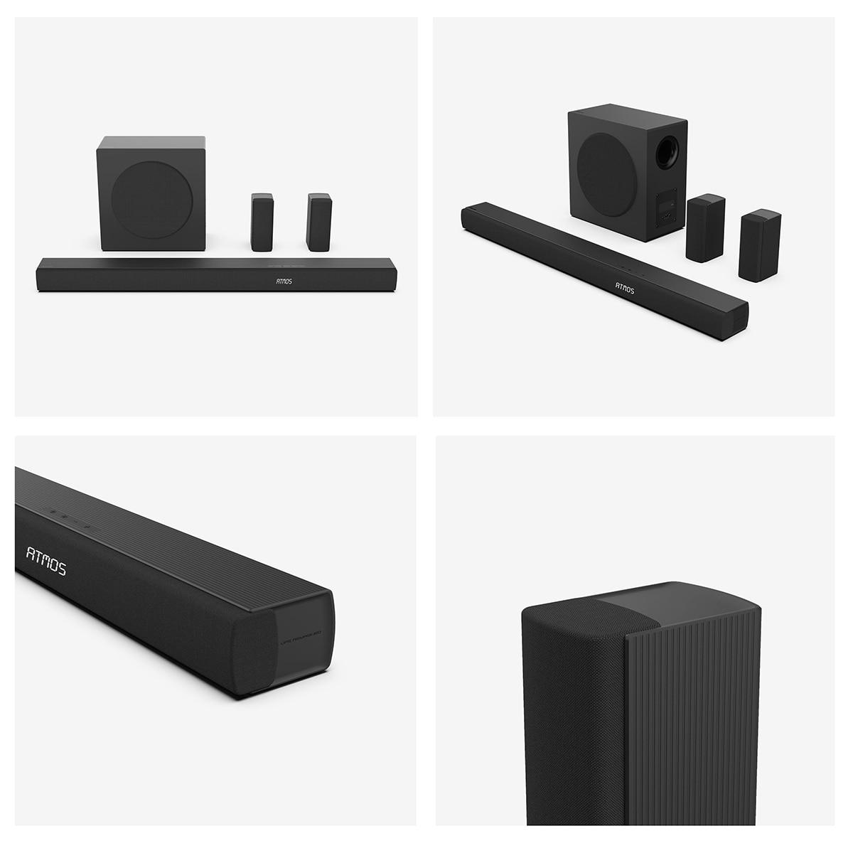 Barra de sonido Hisense AX-5100Q, Dolby Atmos 5.1 canales, 580 W con Subwoofer inalámbrico Negro-13