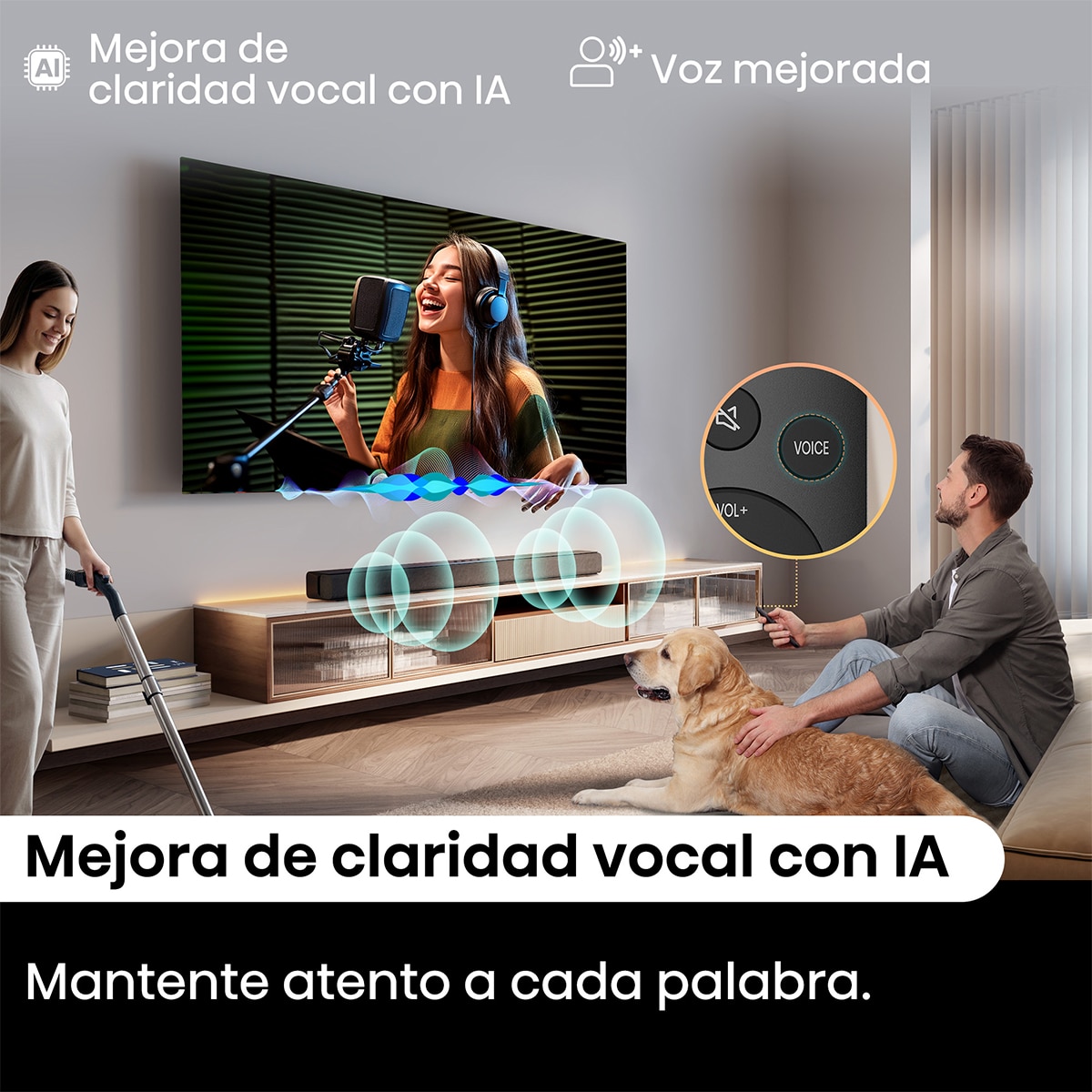 Barra de sonido Hisense HS1000, 2.0 120W Dolby Digital Plus Negro-7