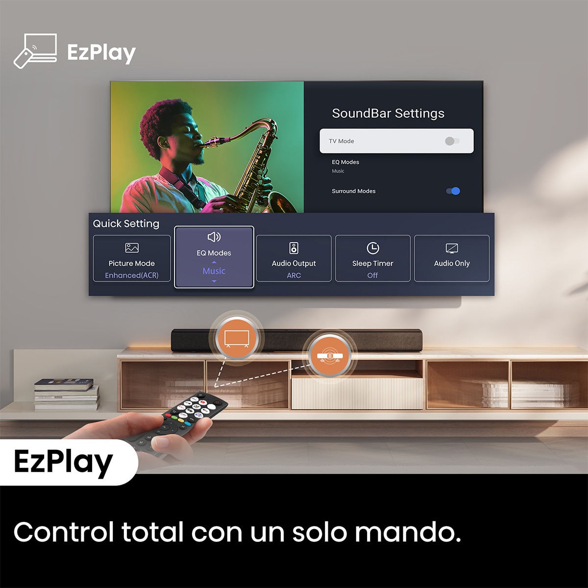 Barra de sonido Hisense HS1000, 2.0 120W Dolby Digital Plus Negro-9