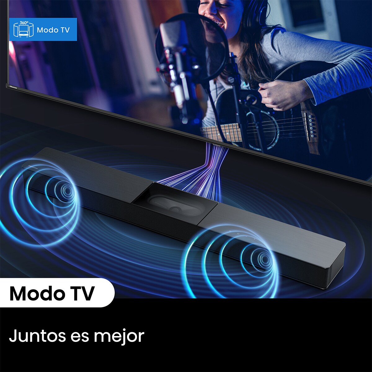 Barra de Som Hisense HS2000, Audio 2.1 com Subwoofer Incorporado, Modo TV, Dolby Audio, 240W - Preto Preto-10