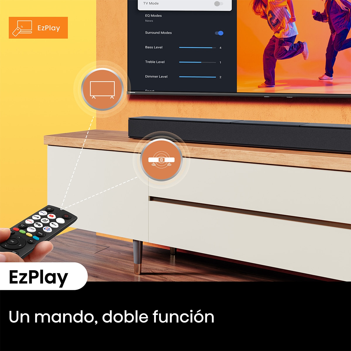 Barra de sonido Hisense HS-2000, 2.1, 240W, Dolby Digital, Subwoofer integrado Negro-11