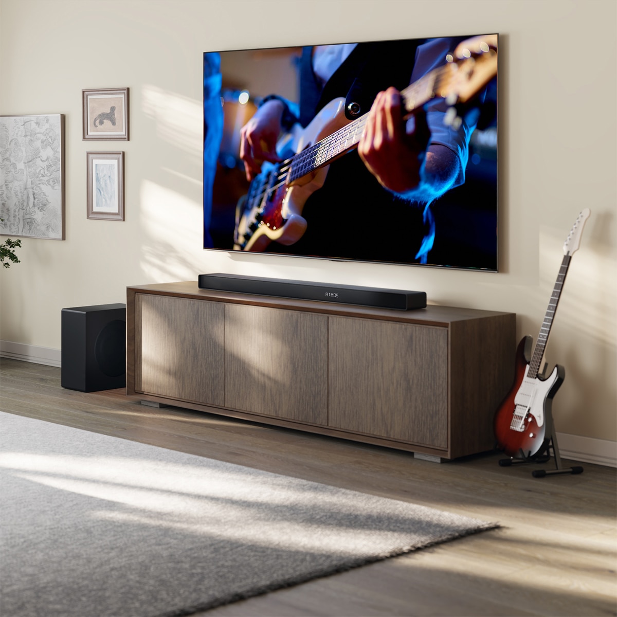 Barra de sonido Hisense AX3120Q, 3.1.2, 440W con subwoofer Negro-13