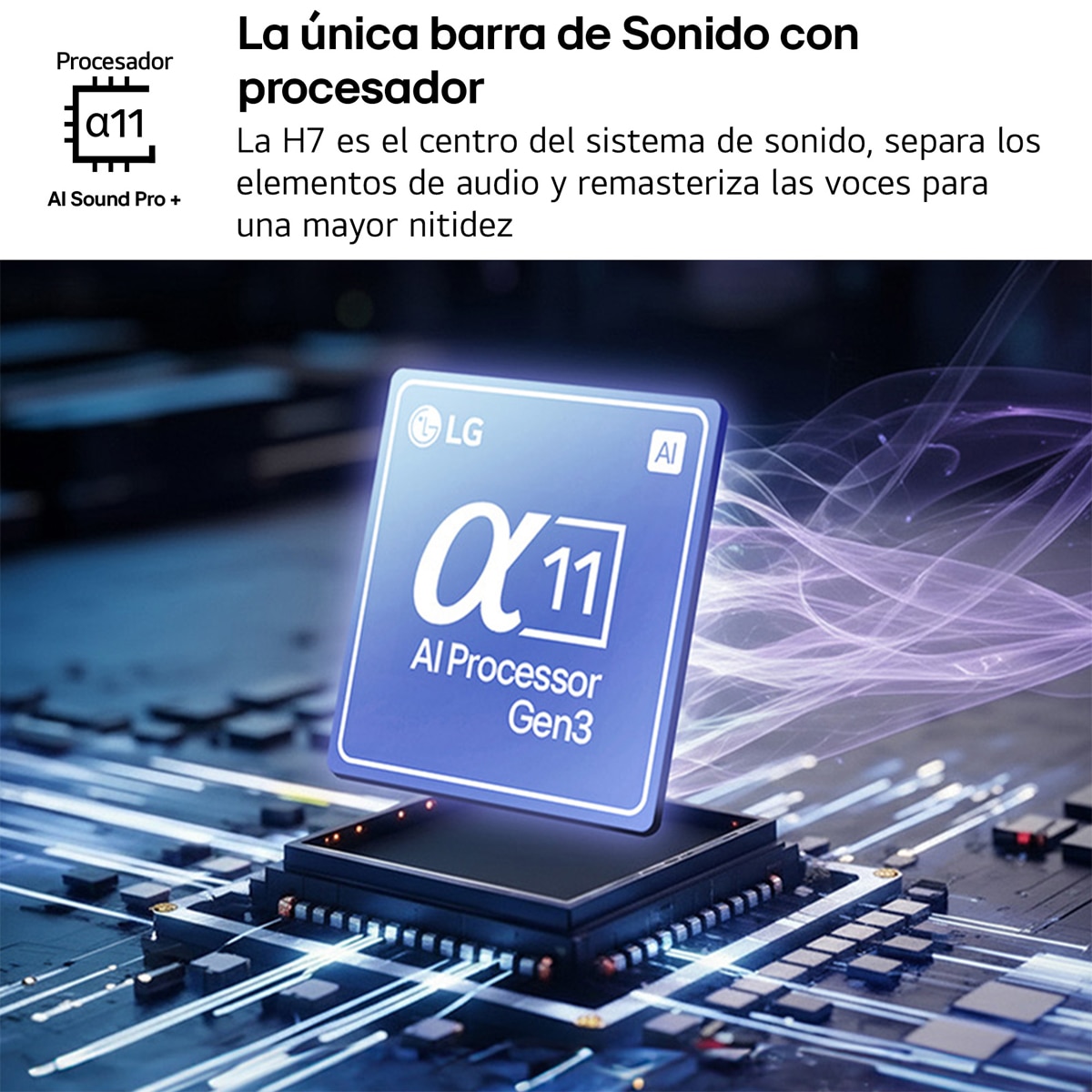 Barra de Sonido LG Sound Suite H7, 9.1.6 canales, Dolby Atmos FlexConnect, IA, Alpha-11 Negro-7