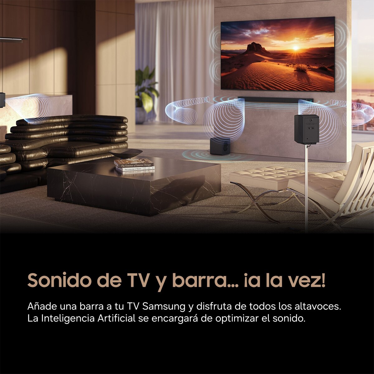 Barra de Sonido Samsung 2026 HW-QS90H Inalámbrico Dolby Atmos con Wi-Fi. 7.1.2 canales con 13 altavoces Negro-5