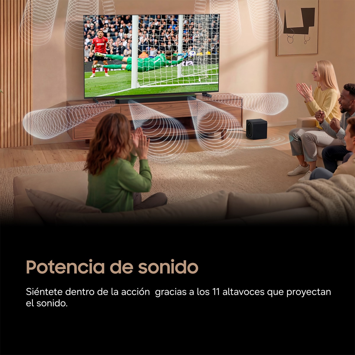 Barra de Sonido Samsung 2026 HW-Q800H Inalámbrico Dolby Atmos con Wi-Fi. 5.1.2 canales con 11 altavoces. Subwoofer inalámbrico Negro-4