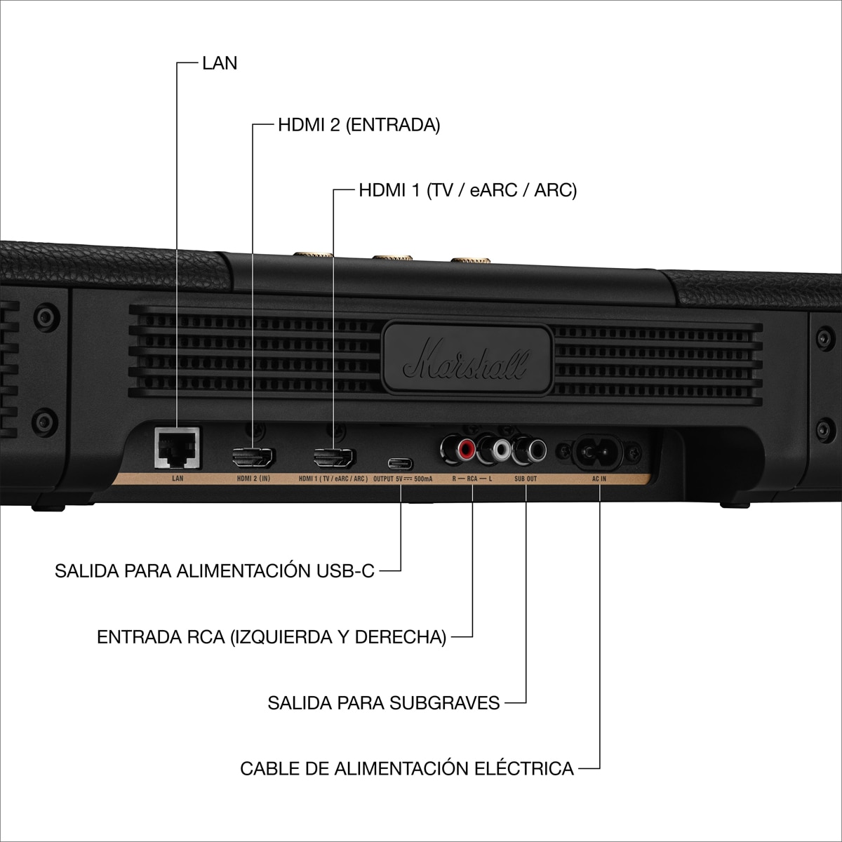Barra de sonido Marshall Heston 120 - Negro Negro-7