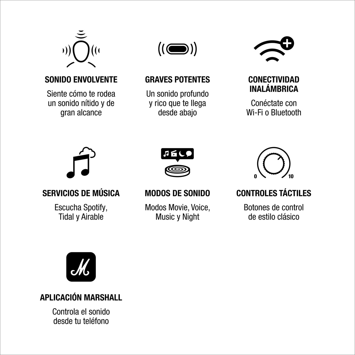 Barra de sonido Marshall Heston 120 - Negro Negro-11