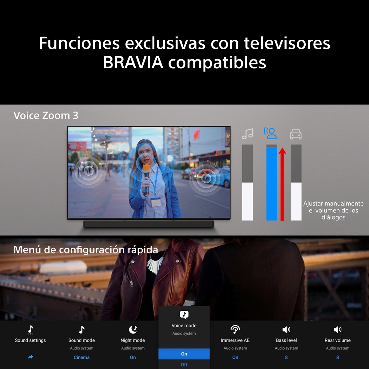 Barra de sonido Sony BRAVIA Theatre Bar 7 5.1.2, Subwoofer inalámbrico, Sonido envolvente, Dolby Atmos, DTS X, inalámbrico EARC, ARC, WiFi Negro-14