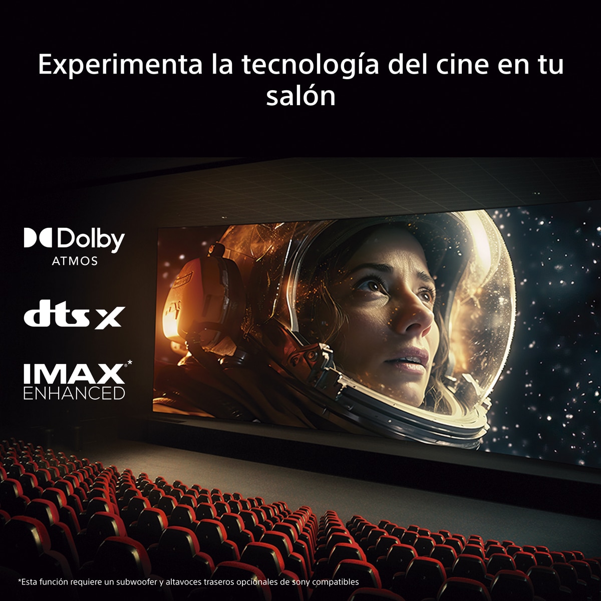 Sony BRAVIA Theatre Trio, sistema de tres elementos, sonido envolvente Dolby Atmos/DTS:X, 360 Spatial Sound Mapping, Voice Zoom, Bluetooth, HT-A8 Negro-5