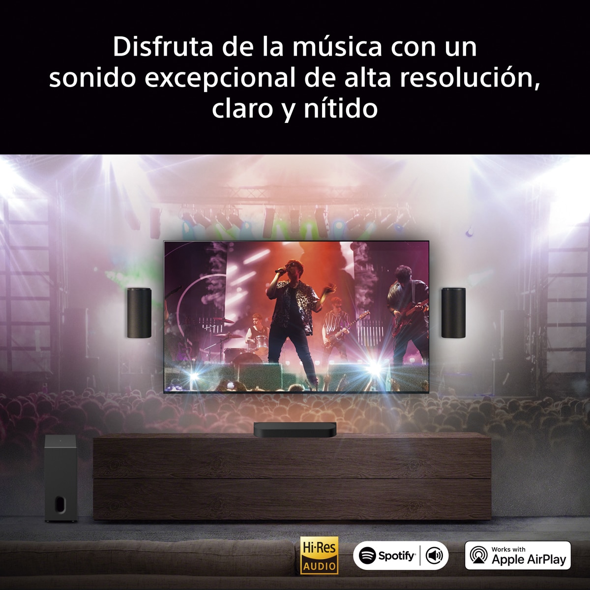 Sony BRAVIA Theatre Trio+, sistema de sonido envolvente Dolby Atmos con subwoofer y traseros, DTS:X, 360 Spatial Sound Mapping, Bluetooth, HP-AP8 Negro-7