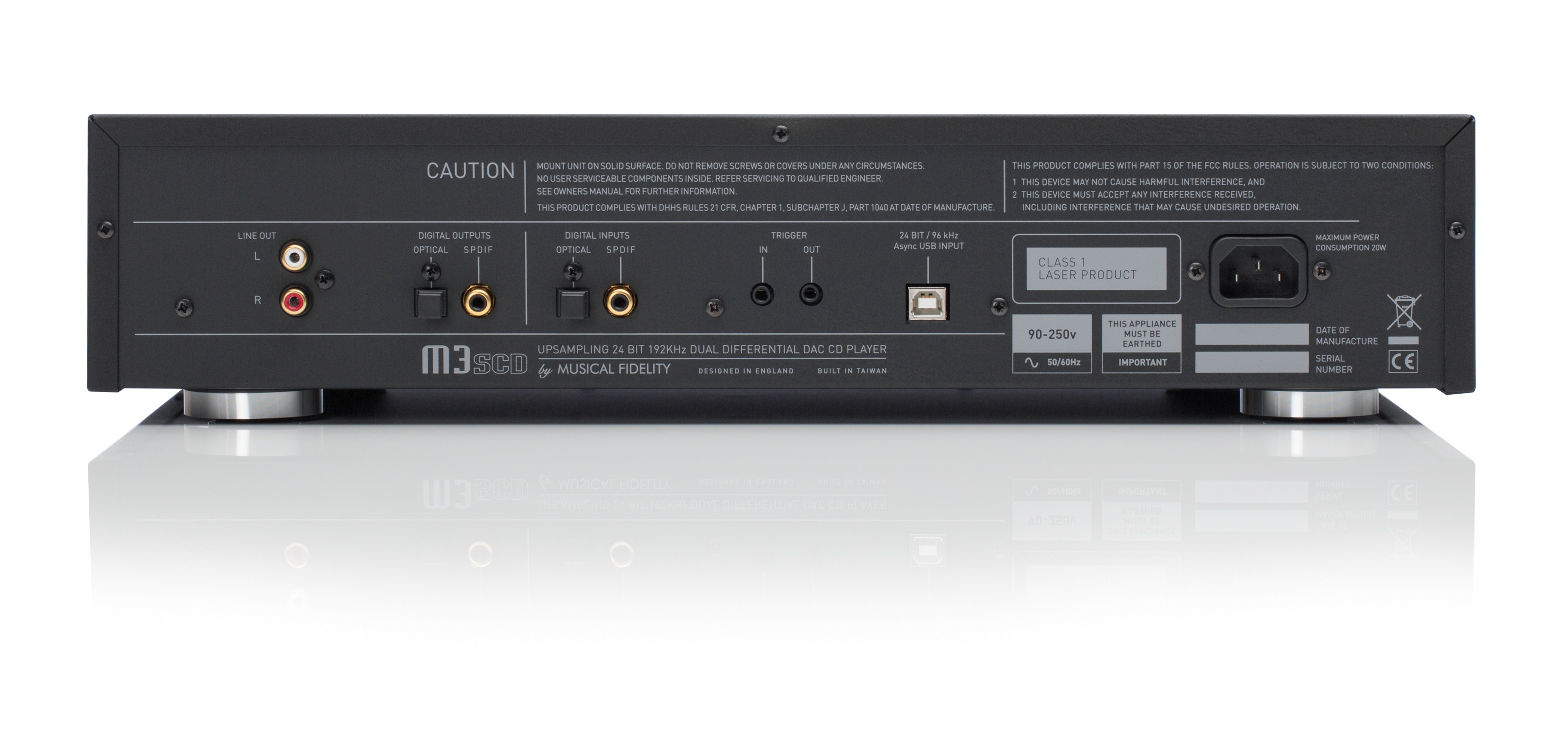 Reproductor de CDs Musical Fidelity M3S CD BL Negro-2
