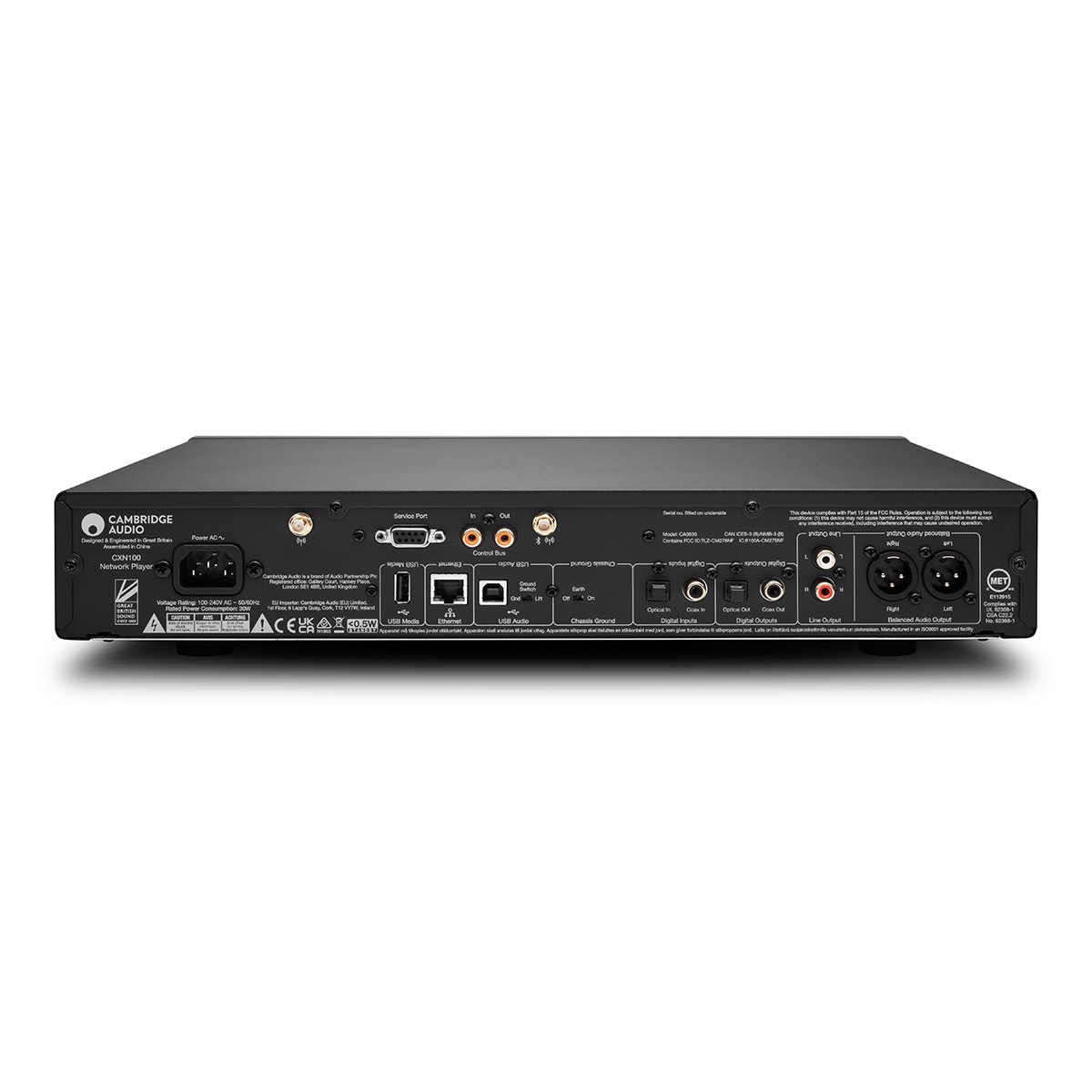 Reproductor de Audio en Red Cambridge Audio CXN100, Wi-Fi y Bluetooth Gris Lunar-3