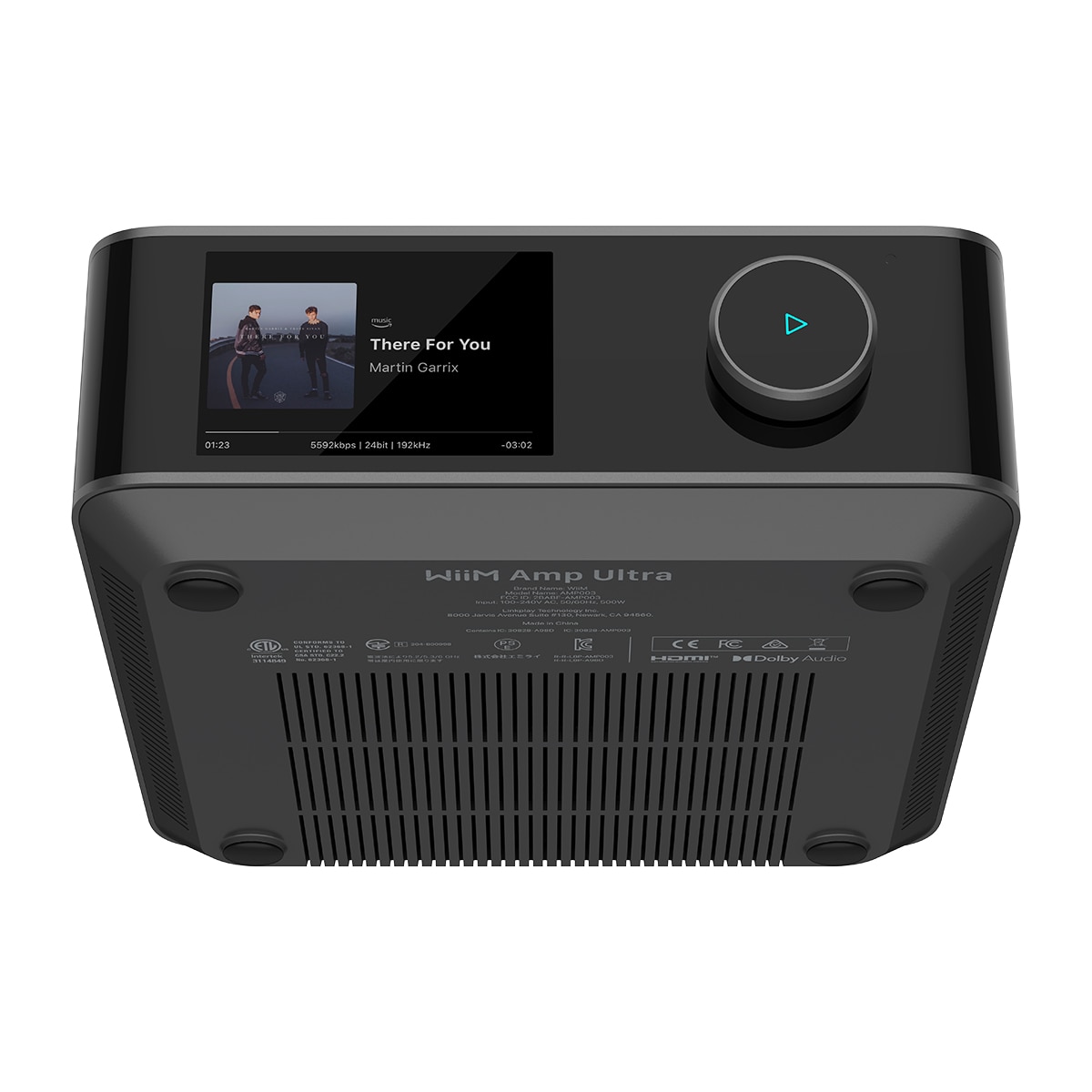 Amplificador integrado con "streamer" WiiM AMP Ultra Negro-2
