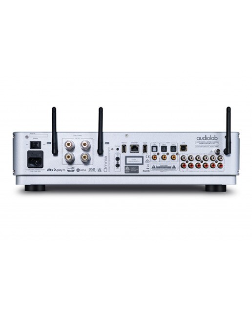Amplificador integrado Audiolab Omnia con CD, DAC y reproductor en red Plata-4
