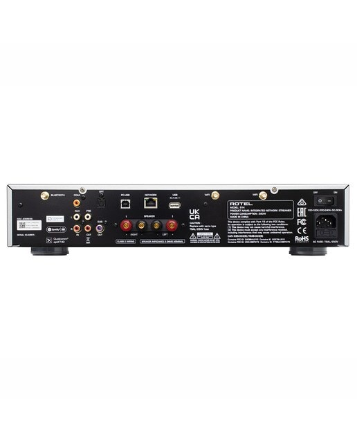 Amplificador integrado estéreo con conectividad a Redes Rotel S14 plata Plata-2