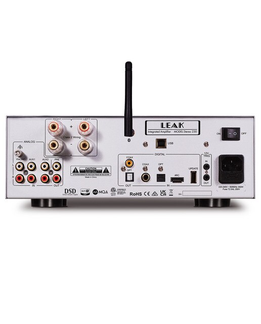Amplificador integrado Leak Stereo 230 plata Plata-4