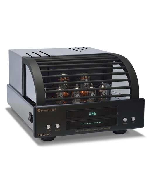 Imagen 0 de Convertidor D/A 24 bits/192 kHz a válvulas Prima Luna EVO 100 DAC negro Negro