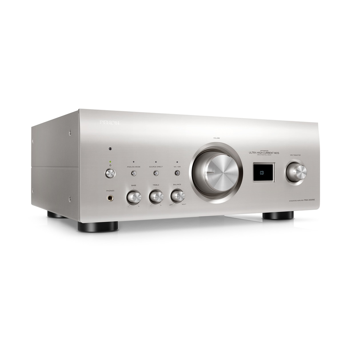 Amplificador integrado estéreo Denon PMA-3000NE, 2.0, con etapa de fono MM/MC Plata-2