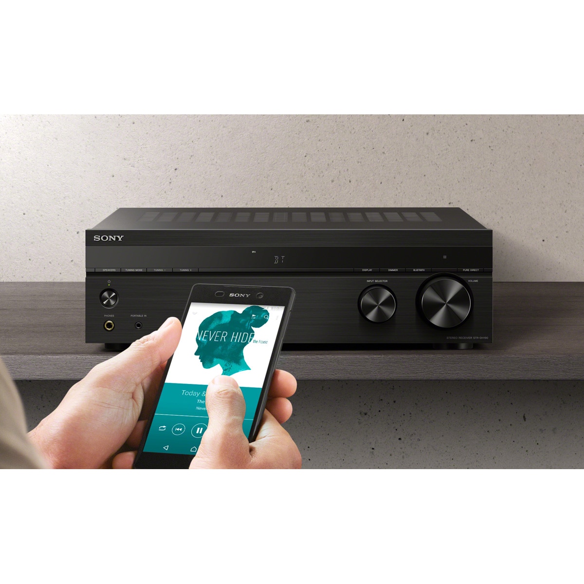 Receptor AV estéreo Sony STR-DH190 2.0 Bluetooth Negro-4