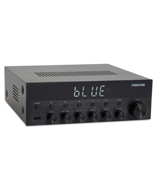 Amplificador estéreo Fonestar Bluetooth/USB/FM Negro-1