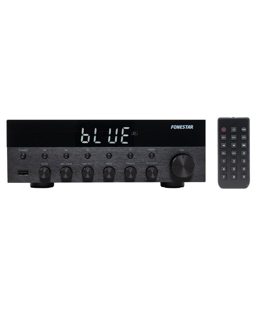Amplificador estéreo Fonestar Bluetooth/USB/FM Negro-3