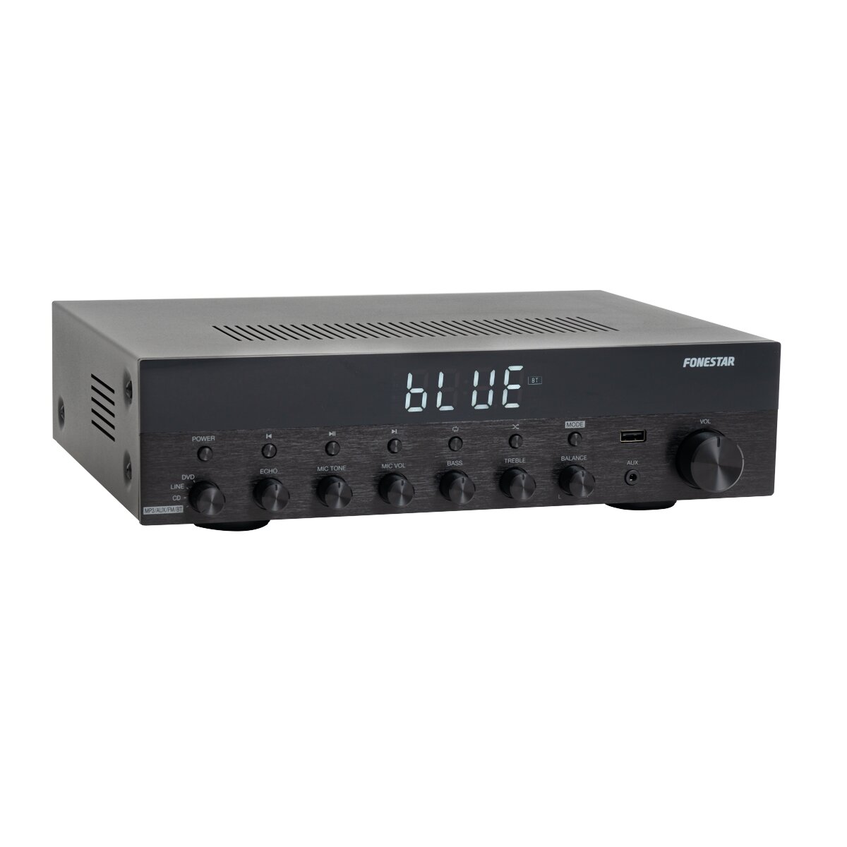 Amplificador estéreo Fonestar Bluetooth/USB/FM Negro-2