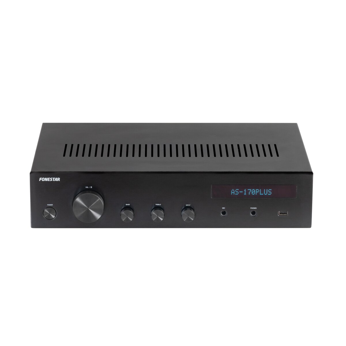 Amplificador Stereo Bluetooth, USB, FM Preto-2